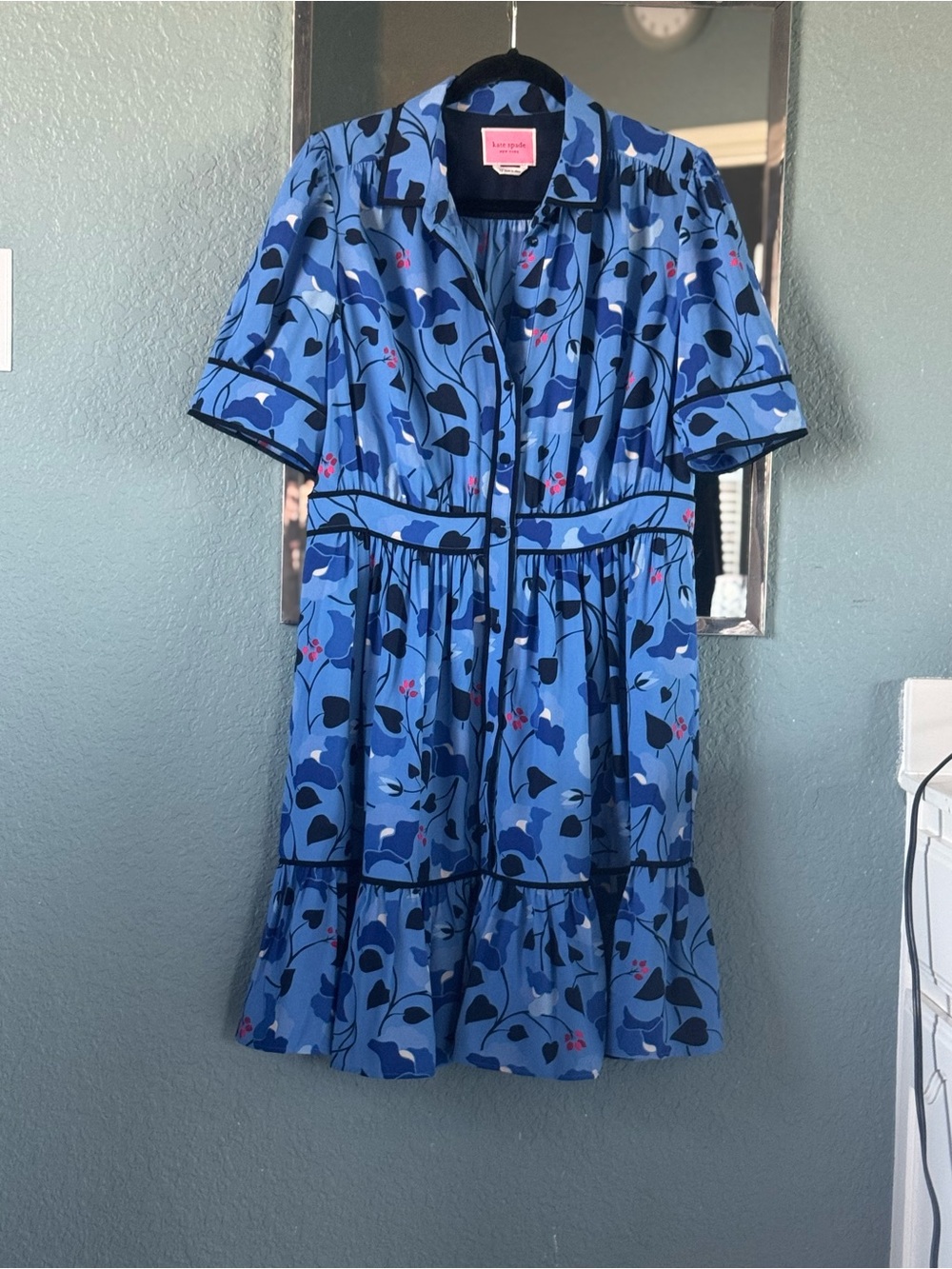 NWOT Kate Spade Nouveau Bloom Knee Length Pocketed Dress Size 12 - Picture 2 of 9